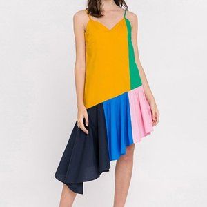 English Factory Colorblock Midi Dress